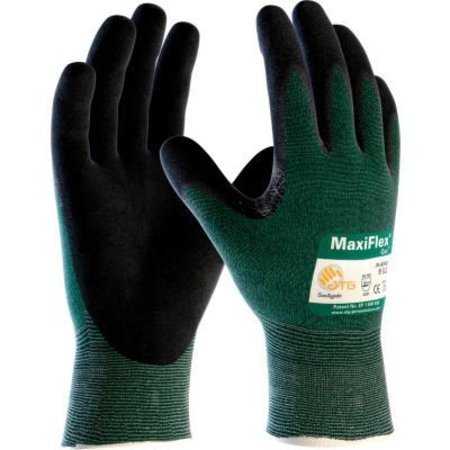 PIP PIP MaxiFlex® Cut„¢ Micro-Foam Nitrile Coated Gloves, Black, 2XL, 12 Pairs 34-8743/XXL